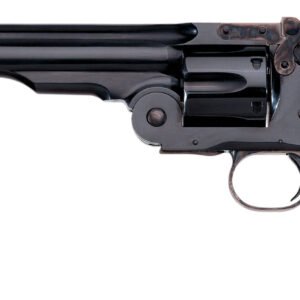 Taylors & Company 550677 Second Model Schofield 38 Special Caliber with 7" Barrel, 6rd Capacity Cylinder, Overall Blued Finish Steel & Walnut Grip