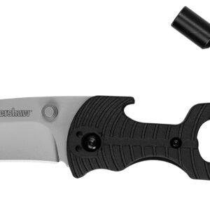 Kershaw 1920 Select Fire Folding 8Cr13MoV SS 7.60" Long Plain Blade Black Glass-Filled Nylon Handle