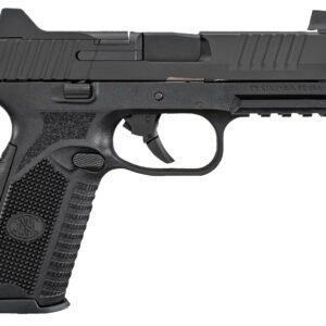FN 66100375 509T  9mm Luger 17+1/24+1, 4.50" Black Steel Threaded Barrel, Matte Black Optic Ready/Serrated Stainless Steel Slide, Matte Black Polymer Frame w/Picatinny Rail