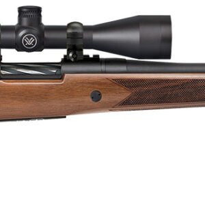 Mossberg 28058 Patriot 7mm-08 Rem Caliber with 5+1 Capacity, 22" Fluted Barrel, Matte Blued Metal Finish & Walnut Stock Right Hand (Full Size) Includes Vortex Crossfire II 3-9x40mm Scope