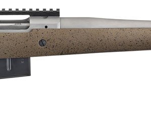 Ruger 47197 Hawkeye Long-Range Hunter Full Size 6.5 PRC 3+1 22" Matte Stainless Steel Threaded Barrel, Picatinny Rail Stainless Steel Receiver, Black Speckled Brown Adj LOP Laminate Stock
