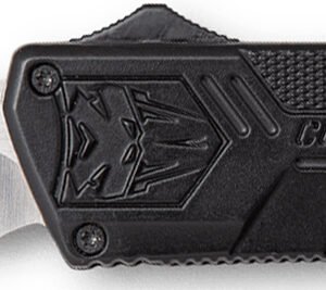 CobraTec Knives BCTLWDNS Lightweight 3.25" OTF Drop Point Plain D2 Steel Blade/Black Aluminum Handle Includes Pocket Clip