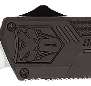 CobraTec Knives BCTLWTNS Lightweight 3.25" OTF Tanto Plain D2 Steel Blade/Black Aluminum Handle Includes Pocket Clip