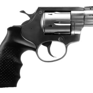 Rock Island 3520S AL3.1 Medium Frame 357 Mag 6 Shot, 2" Stainless Full Shroud Barrel, Cylinder & Frame, Black Finger Grooved Rubber Grip, Transfer Bar Safety, Exposed Hammer