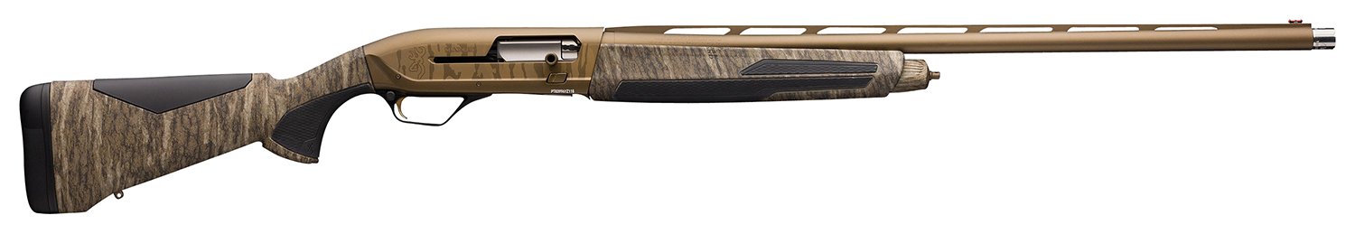 Browning 011706205 Maxus II Wicked Wing 12 Gauge 3.5" 4+1 26" Barrel, Burnt Bronze Cerakote Metal Finish, Mossy Oak Bottomland with Overmolded Grip Panels Stock