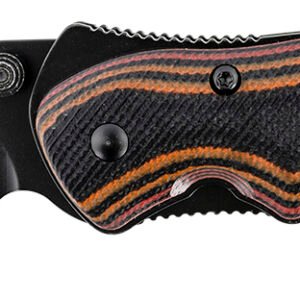 CRKT 1105K Endorser  3.18" Folding Drop Point Plain Black Oxide 8Cr14MoV SS Blade/Multi-Color G10 Handle Includes Pocket Clip