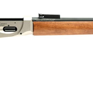 Gforce Arms GFLVR410NKL Saddlehorn Full Size 410 Gauge Lever 2.50" 9+1 24" Black Steel Barrel, Nickel Aluminum Receiver, Fixed Turkish Walnut Wood Stock, Right Hand