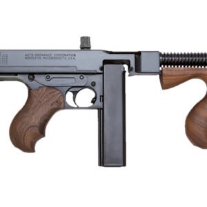 Thompson T1B14 1927A-1 Deluxe 45 ACP Caliber with 16.50" Barrel, 20+1 Capacity (Stick), Blued Metal Finish, Walnut Removable Fixed Stock & Wood Grip Right Hand