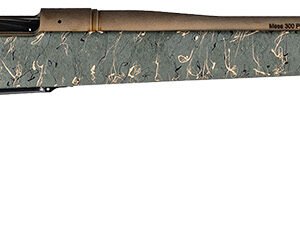 Christensen Arms 8010201400 Mesa Long Range 338 Lapua Mag 3+1 27" Threaded Barrel, Burnt Bronze Cerakote, Green with Black/Tan Webbing Stock