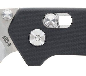 Schrade 1182620 Divergent  3.06" Folding Modified Drop Point Plain Satin AUS-8A SS Blade 4.31" Black G10 Handle