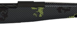 Fierce Firearms ROG300PRC24BF Carbon Rogue Full Size 300 PRC 3+1 24" Carbon Fiber Hand Lapped/Match Grade Threaded Barrel, Black Cerakote Steel Receiver, Forest Camo Fierce Rogue Carbon Fiber Stock
