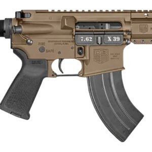 Diamondback DB1912O061 DB15 7.62x39mm 28+1 7", FDE, Carbon Lower, 6" M-LOK Handguard, Black Padded Buffer Tube/Magpul Grip