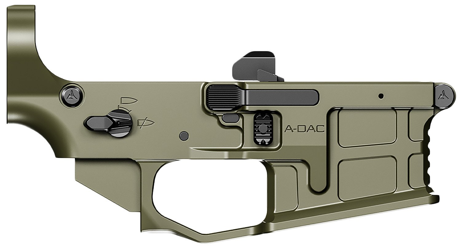 Radian Weapons R0391 A-DAC 15 Lower Receiver OD Green, Fully Ambi Controls, Talon 45/90 Safety, Ext. Bolt Catch, Left-Side Mag Release, Right-Side Bolt Release, Enhanced Takedown Pins