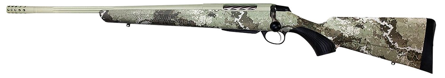 Tikka JRTXVA418 T3x Lite 270 Win 3+1 22.40" Fluted/Threaded, Desert Verde Cerakote Barrel/Rec, Veil Alpine Synthetic Stock, Interchangeable Grip, Muzzle Brake Left Hand