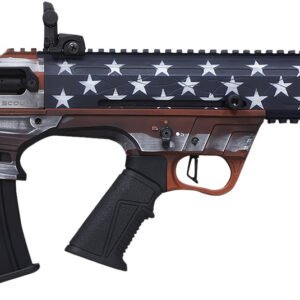 Citadel FRPS1218USA Pup Scout 12 Gauge Semi-Auto 3" 5+1 18.50" Steel Barrel, USA Flag Picatinny Rail Aluminum Receiver, Picatinny Handguards, Adj Cheek Riser Synthetic Stock, Black Polymer Grip