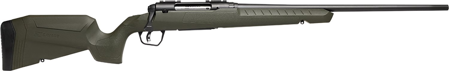 Savage Arms 32045 Axis 2 25-06 Rem 4+1 22" Matte Black Sporter Barrel, Matte Black Drilled & Tapped Steel Receiver, Fixed Green Synthetic Stock, Right Hand