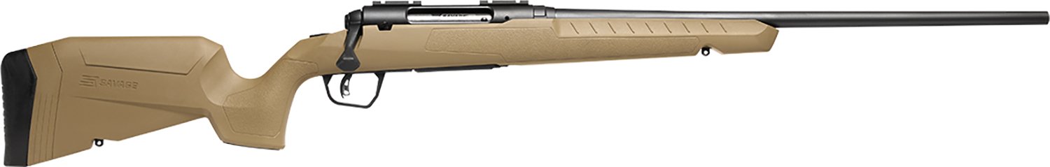 Savage Arms 32048 Axis 2 223 Rem 4+1 22" Matte Black Sporter Barrel, Matte Black Drilled & Tapped Steel Receiver, Fixed Flat Dark Earth Synthetic Stock, Right Hand