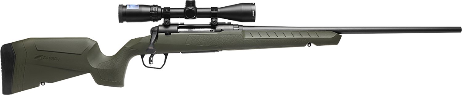 Savage Arms 32157 Axis 2 XP Combo Full Size 25-06 Rem 4+1 22" Black Sporter Barrel, Black Carbon Steel Receiver Drilled & Tapped, OD Green Fixed Synthetic Stock, Weaver 3-9x40mm Scope, Right Hand