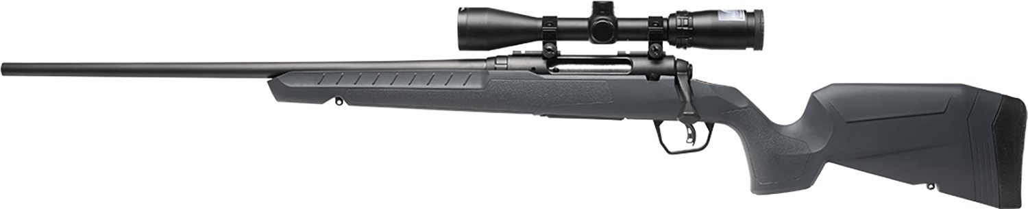 Savage Arms 32205 Axis 2 XP Combo Full Size 22-250 Rem 4+1 22" Black Sporter Barrel, Black Carbon Steel Receiver Drilled & Tapped, Gray Fixed Synthetic Stock, Weaver 3-9x40mm Scope, Left Hand