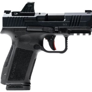Canik HG7882VN Mete MC9L w/Optic 17+1 9mm Luger Black Sub-Compact Frame 3.18" Steel Barrel Black, Nitride Serrated Steel Slide, Black Polymer Frame w/Picatinny Rail, MeCanik MO1 Red Dot