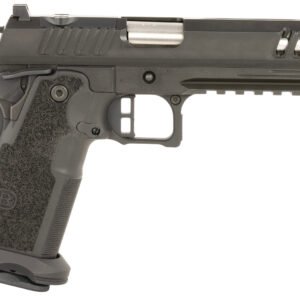 Bersa M2XIO5BBFN M2XI 9mm Luger 22+1 5" Match Grade Bull Barrel, QPQ Tenifer Cerakote Lightening Cut/Optic Cut/Serrated Steel Slide & Frame w/Beavertail & Picatinny Rail, Black Polymer Grip