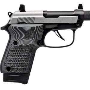 Beretta USA J20X22R8M3 20X Bobcat Bug Out Bag Micro Frame 22 LR 8+1 2.80" Black Threaded Tip-Up Barrel, Inox ELS/Serrated Slide, Black Polymer Frame w/Beavertail, Helica Texture Grip