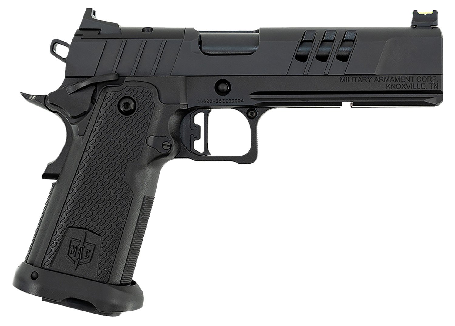 MAC 12500011 9 DS-D 9mm Luger 17+1 5" Black QPQ Bull Barrel, QPQ Tenifer Cerakote Optic Cut/Serrated Steel Slide, QPQ Tenifer Cerakote Steel Frame w/Accessory Rail & Beavertail