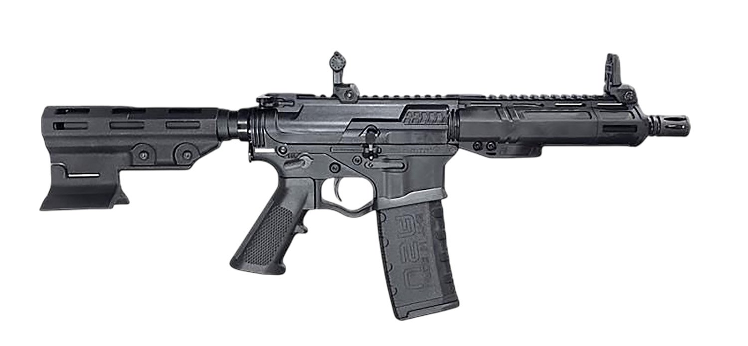 ATI ATIGAX5567MLTB Alpha Maxx 5.56 NATO 30+1 7.50" Black Barrel, Black Polymer Receiver w/Picatinny Rail, M-LOK Handguard, Black Polymer Blade, A2 Grip