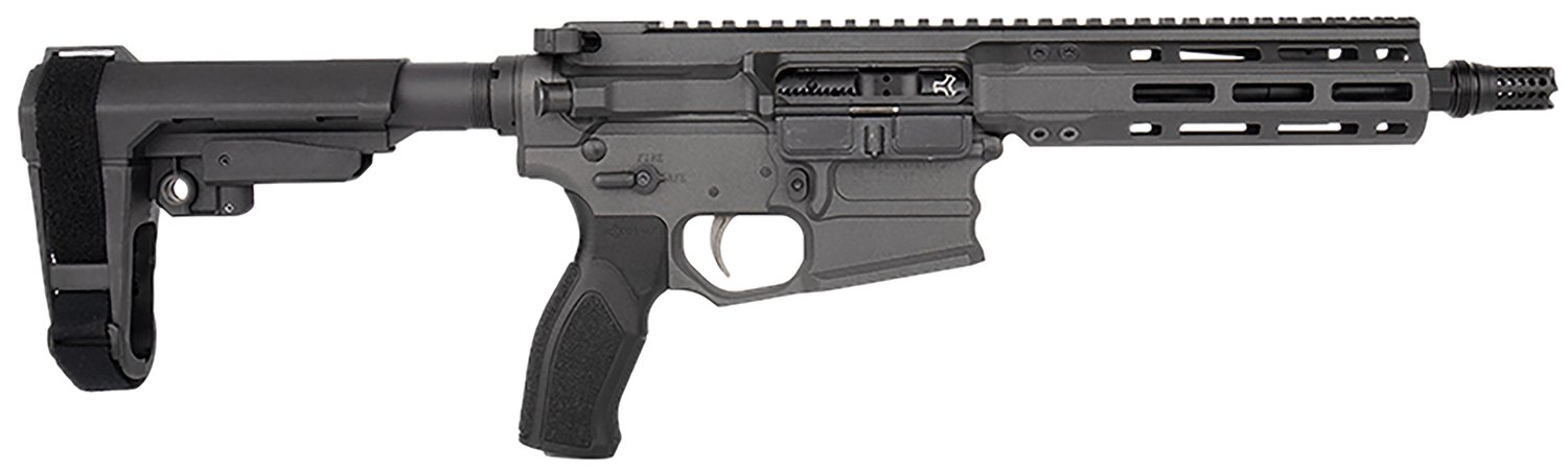 Cobalt Kinetics CKPROLITE30075CHARCOAL Pro Lite 300 Blackout 30+1 7.50" Black Melonite Barrel, Charcoal Aluminum Receiver w/Picatinny Rail, Black Polymer SB Tactical SBA3 Brace, Black Polymer Grip