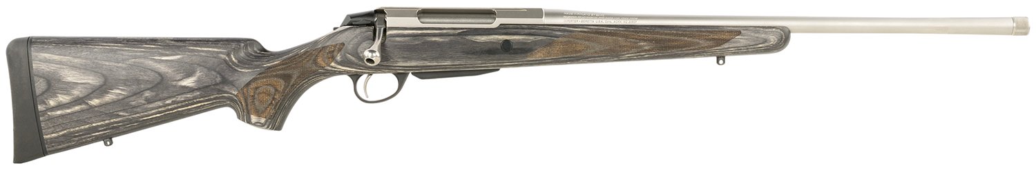 Tikka JRTXG37122MT T3x Laminated Full Size 7mm PRC 3+1 22.40" Stainless Threaded Barrel, Stainless Steel Drilled & Tapped Receiver, Oil Gray Fixed Laminate Stock, Right Hand
