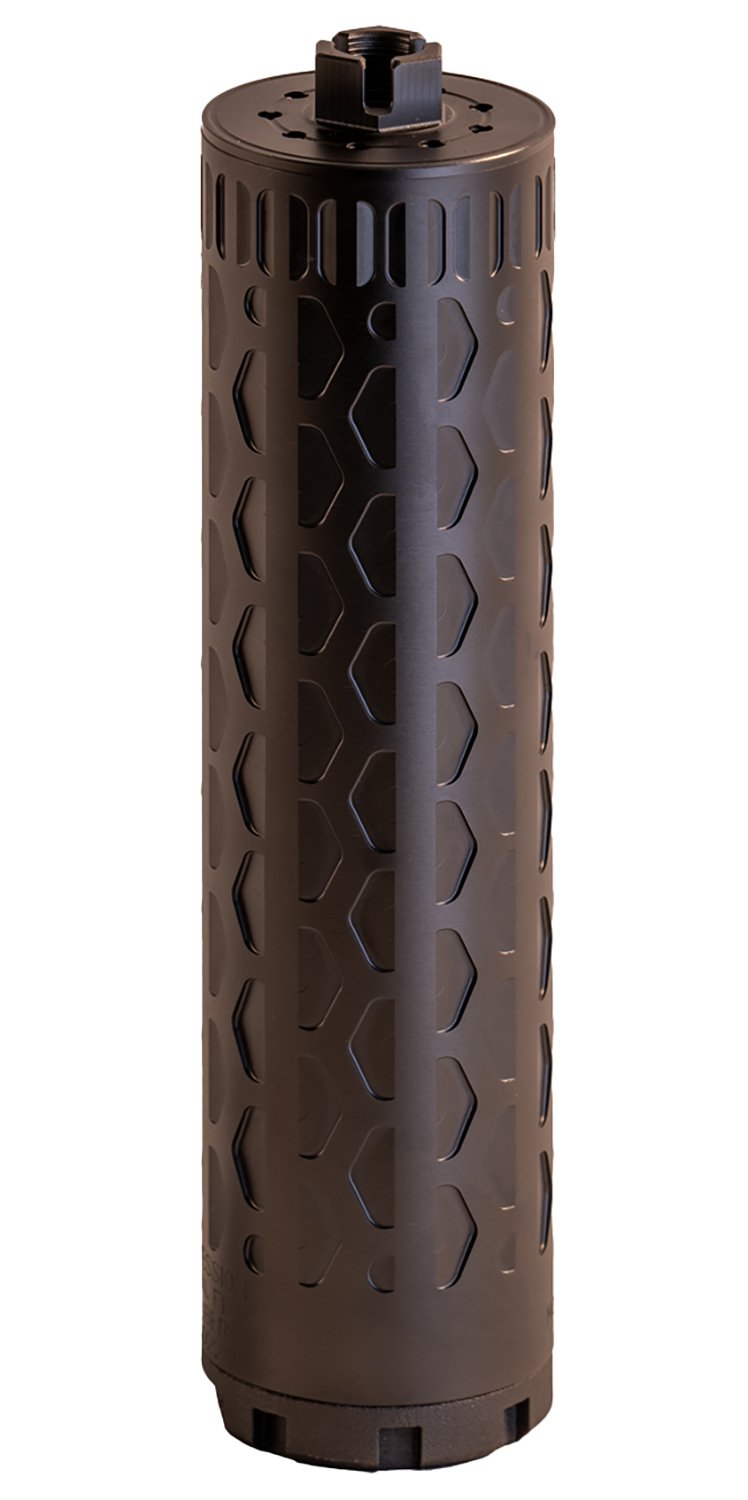 Boe Suppression BOE-TI-46-6 MOD1 450 Bushmaster 1.75" Black Titanium 1.375"x24
