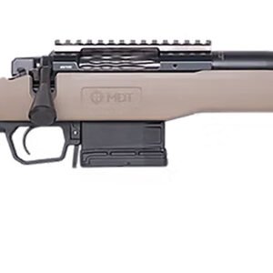 Cnc Firearms CNCFX722CM Faxon FX7 22 Creedmoor 5+1 16" Black Spiral Fluted Threaded Barrel, Black Receiver w/Picatinny Rail, MDT Flat Dark Earth Polymer Stock