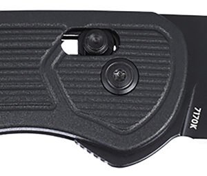 CRKT 7170K SERO EDC 3.02" Folding Plain Black TiNi S35VN SS Blade, Black Textured GRN Handle
