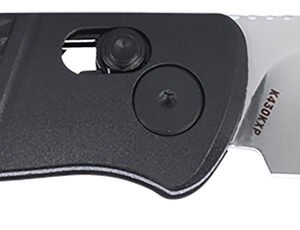 CRKT K430KXP Counterpart EDC 3.38" Folding Drop Point Plain Satin 12C27 Sandvik SS Blade, Black GRN Handle