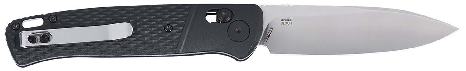 CRKT K430KXP Counterpart EDC 3.38" Folding Drop Point Plain Satin 12C27 Sandvik SS Blade, Black GRN Handle