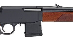 Henry H023450 Supreme  450 Bushmaster 5+1 18" Blued Threaded Barrel, Black Hardcoat Anodize Aluminum Drilled & Tapped Receiver, American Walnut Fixed w/Pistol Grip Stock