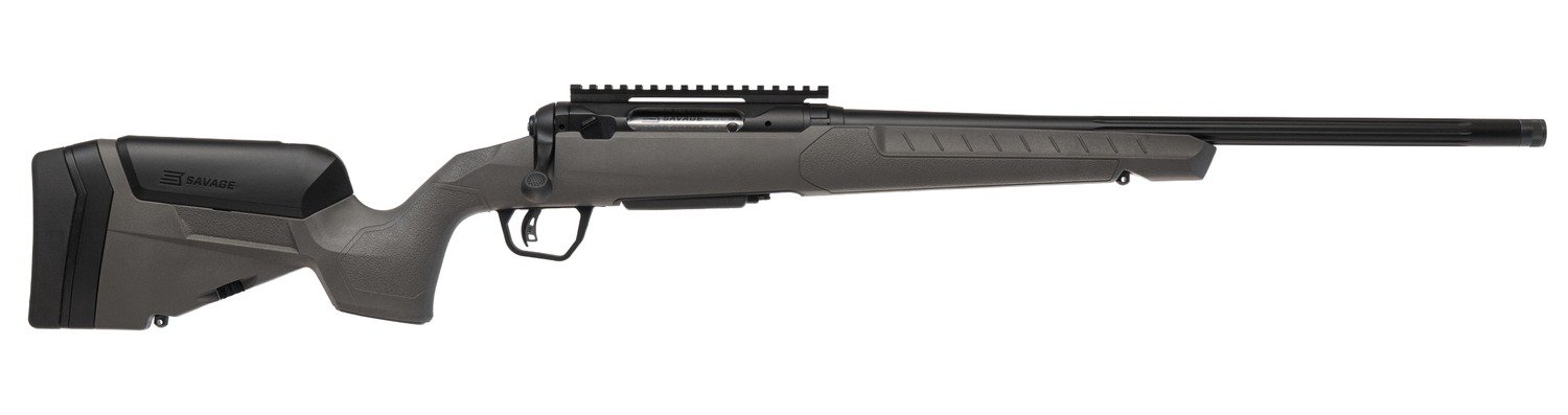 Savage Arms 2425 110 Trailblazer 7mm PRC 2+1 22" Fluted Barrel, Flat Dark Gray Adj LOP Synthetic Stock, Right Hand