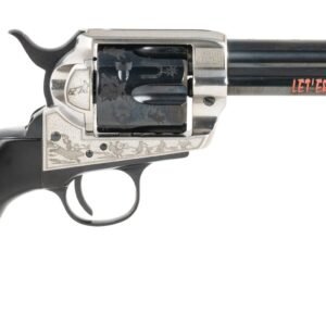 Pietta PFI45PR434BP 1873 Great Western II Pendleton Round?Up 45 Colt (Long Colt) 4.75" Blued Engraved Barrel & Cylinder, Ultra Black Engraved Grip, Exposed Hammer