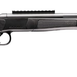 CVA CP802 Scout XP 300 Blackout 1rd 11.50" Matte Stainless Steel Fluted Threaded Barrel, Picatinny Rail, Graphite Black XP Pistol Grip