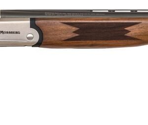 Mossberg 75490 Silver Reserve  16 Gauge Break Open 2.75" 2rd 28" Matte Blued Over/Under Vent Rib Barrel, Satin Silver w/Engraved Logo Receiver, Fixed Satin Black Walnut Stock