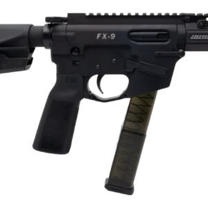 Freedom Ordance FX9P4E-BLK FX9P Elite 9mm Luger 4" Black Nitride Threaded Barrel, Black Anodized Aluminum Receiver w/Picatinny Rail, M-LOK Handguard, Black Polymer SB Tactical SBA5 Brace, Black Polyme