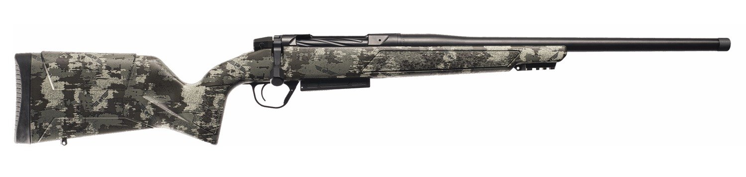 Christensen Arms 801-15037-03 Evoke Hunter 7mm BC 4+1 20" Black Cerakote Threaded Barrel, Receiver & Forend w/Picatinny Rail, Brush Camo Fixed Synthetic Stock