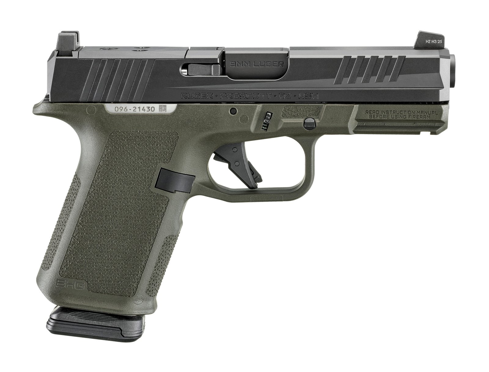 RUGER RXM 9MM BLK/ODG 15+1 4" AS