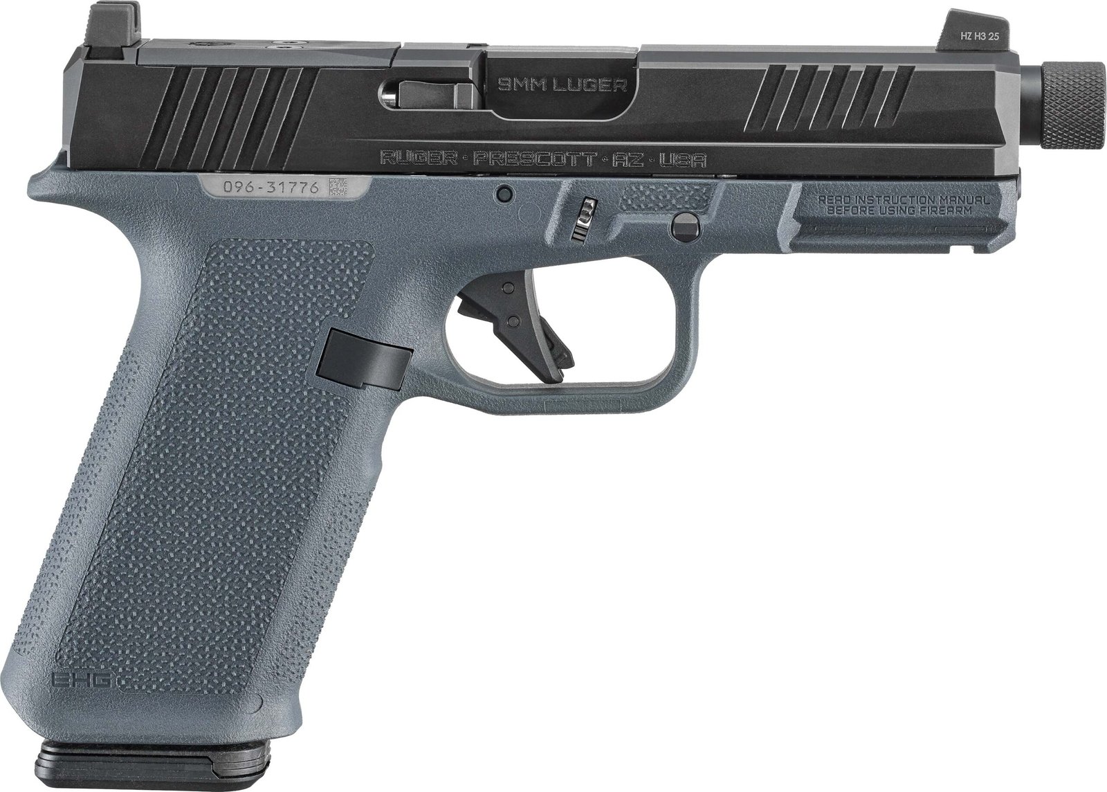 RUG RXM 9MM PST 4.5GRY TB 17R