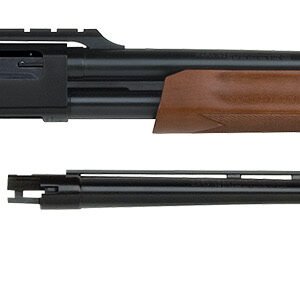 Mossberg 54243 500 Combo 12 Gauge 5+1 3" Blued 28" Vent Rib/24" Slugster Barrel w/Cantilever Scope Mount, Blued Steel Receiver, Hardwood Dual Comb Stock, Includes Accu-Set Chokes