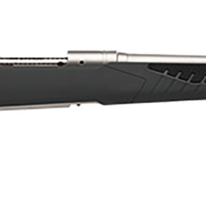 Savage Arms 57078 110 Storm Full Size 308 Win 4+1 22" Matte Stainless Button-Rifled Barrel, Matte Drilled & Tapped Stainless Steel Receiver, AccuStock Matte Gray Synthetic Stock, Right Hand