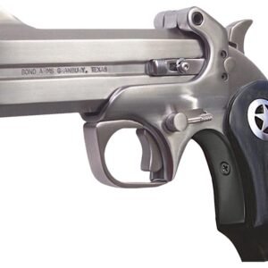 Bond Arms BARII Ranger II 45 Colt (LC) 2rd 4.25" Stainless Barrels & Frame, Automatic Extractors & Rebounding Hammer, Blade Front/Fixed Rear Sights, Black Ash Grip w/Integrated Texas Ranger Star, Manu