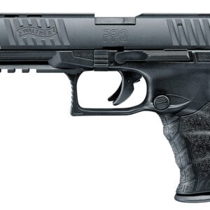 Walther Arms 5100302 PPQ M2 22 LR 12+1 5" Threaded Steel Barrel, Matte Black Tenifer Serrated/Steel Slide, Black Polymer Frame w/Picatinny Rail, Black Polymer Grips