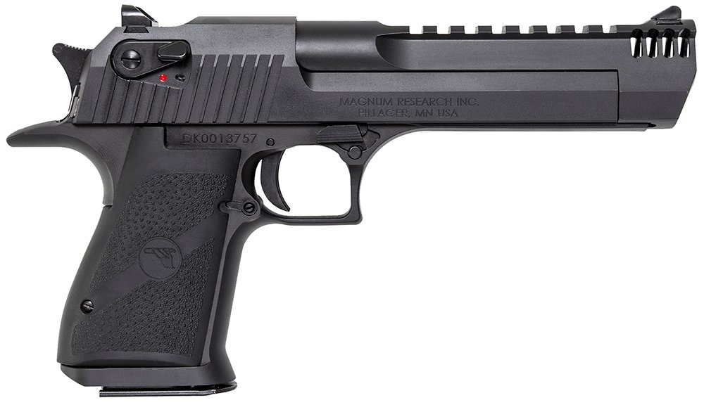Magnum Research DE357IMB Desert Eagle Mark XIX 357 Mag 6" with Muzzle Brake 9+1 Matte Black Carbon Steel Frame & Slide Black Rubber Grip
