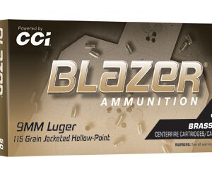 BLAZER BRASS 9MM 115GR JHP 50/500